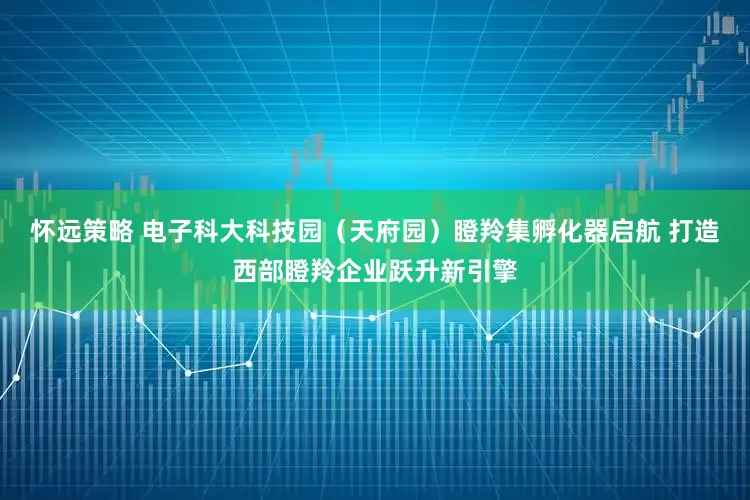 怀远策略 电子科大科技园（天府园）瞪羚集孵化器启航 打造西部瞪羚企业跃升新引擎