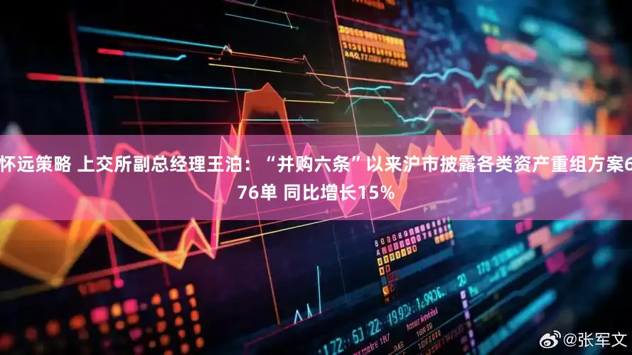 怀远策略 上交所副总经理王泊：“并购六条”以来沪市披露各类资产重组方案676单 同比增长15%